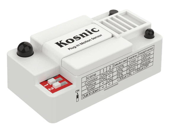 Kosnic RMW-DC Plug in Microwave Motion and Daylight Sensor 12V DC