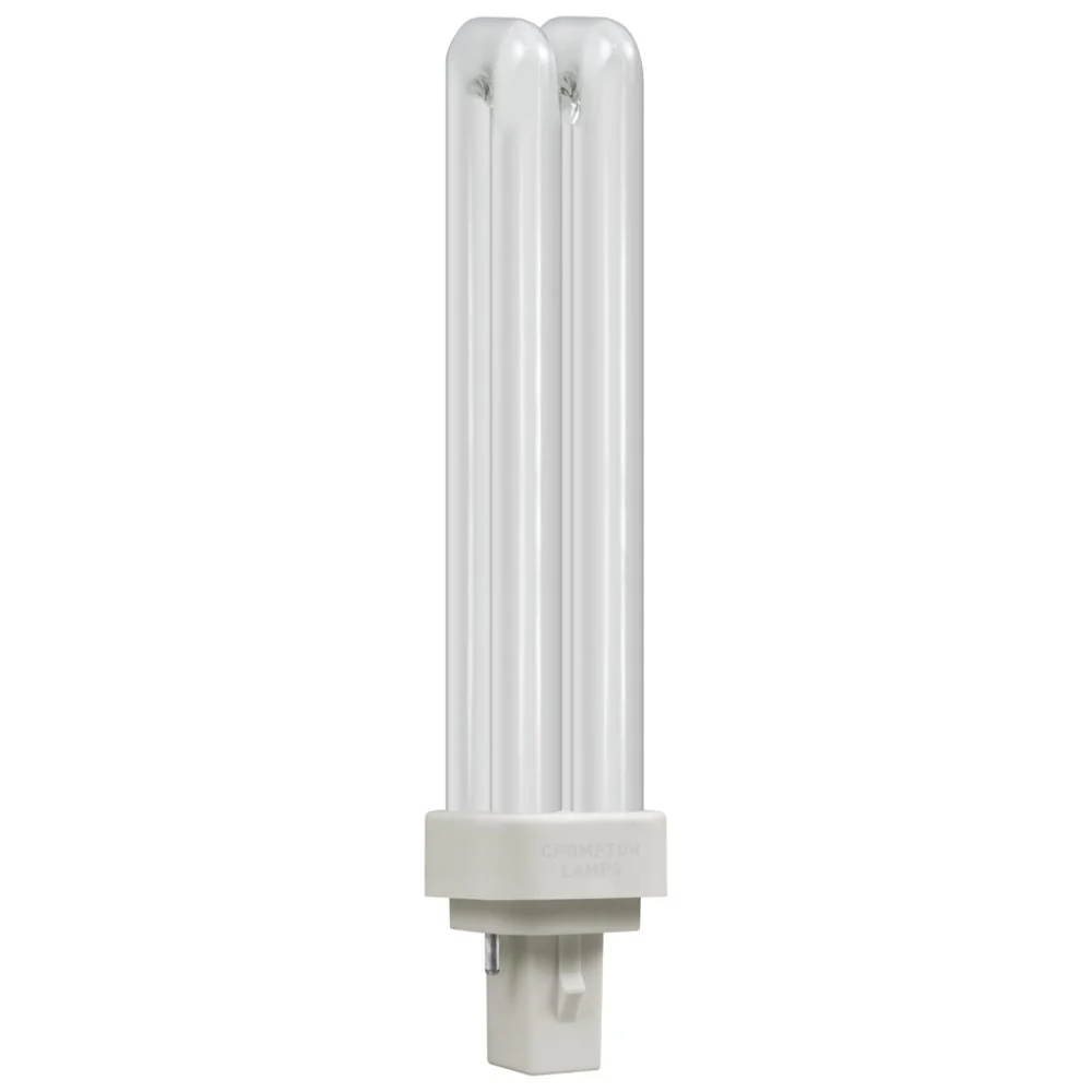 LED CFL Double Turn D Type - 6W - 3000K - G24D/Q