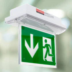 LED Emergency Bulkhead — Meteor LED IP65 Product Code: E/ME/M3/LED/IP65