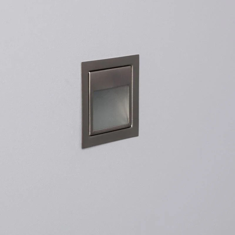 Ledkia 1.5W Larry LED Step Light with a Steel Finish 4000K