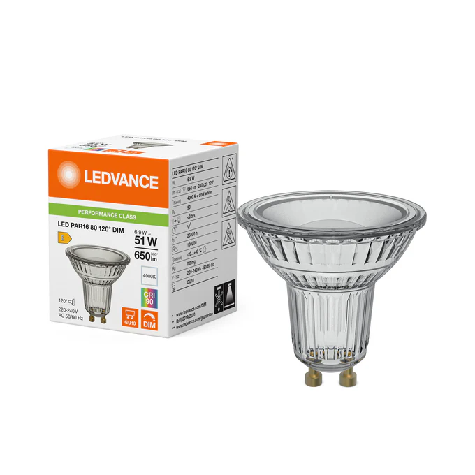 Ledvance LED PAR16 80 120° DIM P 6.9W 940 GU10 AC70568 - Image 2