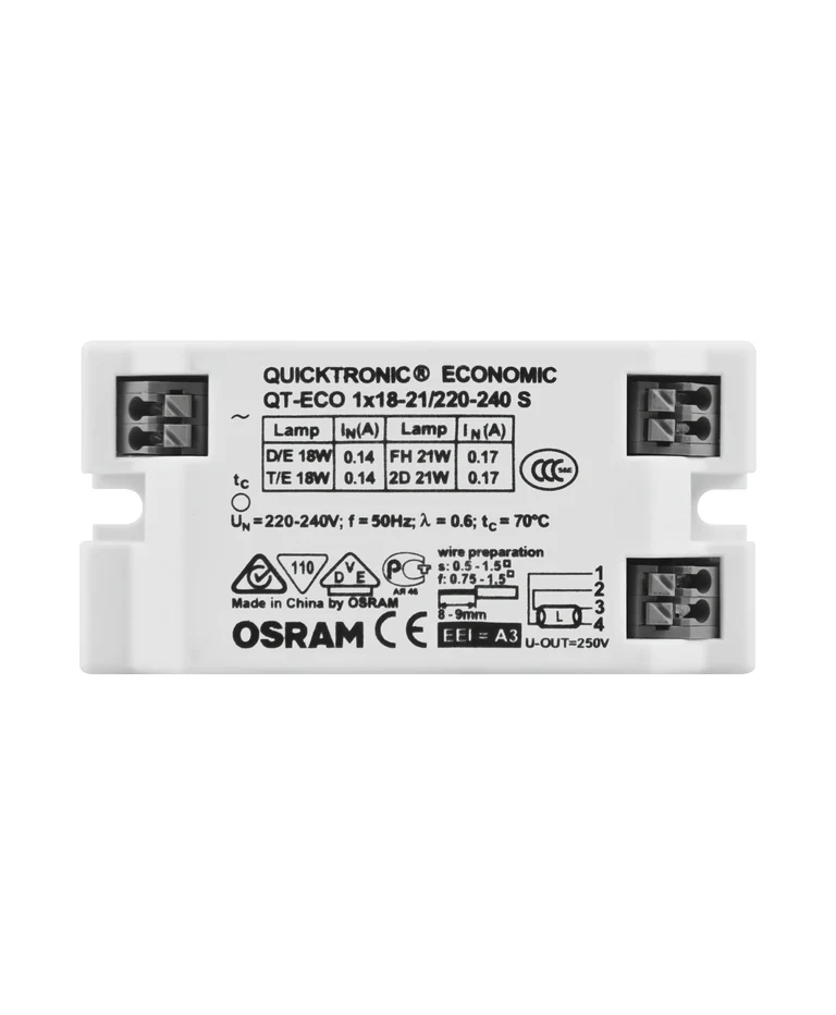 LEDVANCE/OSRAM - QTECO118-21-OS 1x18/21w DE/TE Electronic Ballast Square