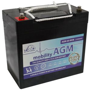 LEOCH AGM 60 MOBILITY BATTERY 12V 60AH (AGM-60-MOB)