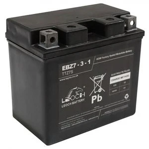 Leoch EBZ7-3 POWERSTART AGM MOTORCYCLE BATTERY