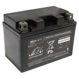 Leoch LTZ14-4 POWERSTART AGM MOTORCYCLE BATTERY EBZ14-4-1