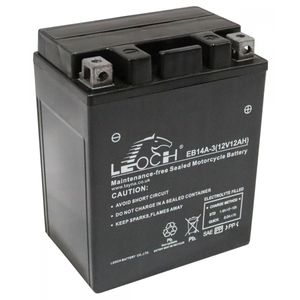 Leoch YB14L-A2 POWERSTART AGM MOTORCYCLE BATTERY EB14A-3