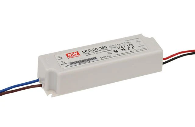 LPC-20-S - MEAN WELL LPC-20 SERIES LED DRIVER 17W - 21W 350MA – 700MA
