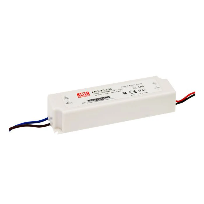LPC-35-S - MEAN WELL LPC-35 SERIES LED DRIVER 35W 700MA – 1400MA