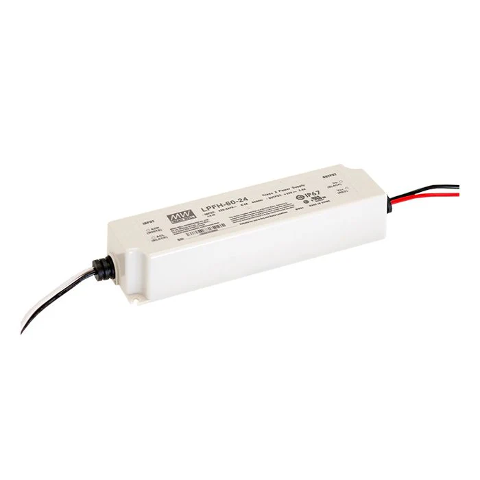 LPFH-60-S - Mean Well LPFH-60 Series IP67 Rated LED Driver 1.12-5A 60W