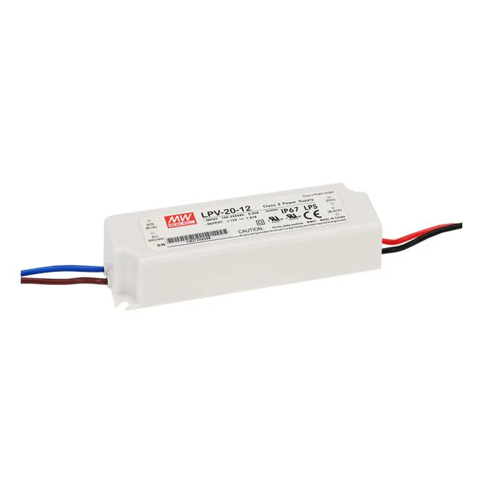 LPV-20-S - Mean Well LPV-20 Series LED Driver 15W - 20W 5V – 24V