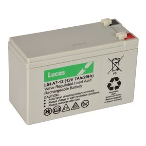 Lucas 7AH 12V VRLA BATTERY LSLA7-12