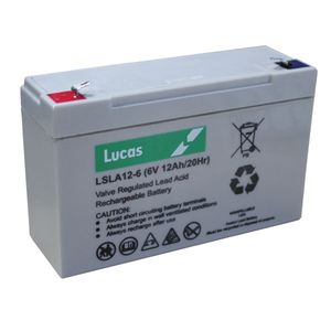 Lucas LSLA12-6 SLA BATTERY 6V 12AH