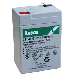 Lucas LSLA4-6 SLA BATTERY 6V 4AH