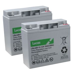 Lucas PAIR OF 12V 20AH MOBILITY BATTERIES - LUCAS LSLA20-12