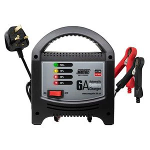 MAYPOLE MP7106 12V 6A LED AUTOMATIC BATTERY CHARGER