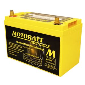 Motobatt AGM MB130-12 AGM DEEP CYCLE LEISURE BATTERY 12V 128AH