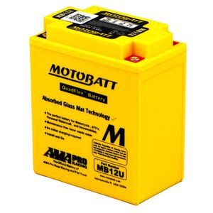 MOTOBATT MB12U QUADFLEX AGM BIKE BATTERY 12V 15AH