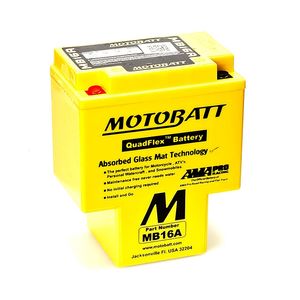 MOTOBATT MB16A QUADFLEX AGM BIKE BATTERY 12V 19AH