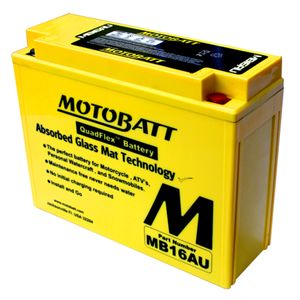 Motobatt MB16AU QUADFLEX AGM BIKE BATTERY 12V 20.5AH