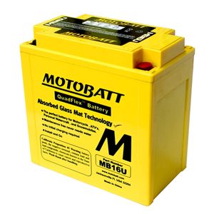 MOTOBATT MB16U QUADFLEX AGM BIKE BATTERY 12V 20AH