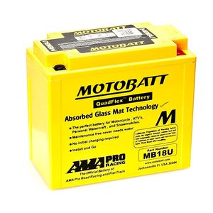MOTOBATT MB18U QUADFLEX AGM BIKE BATTERY 12V 22.5AH
