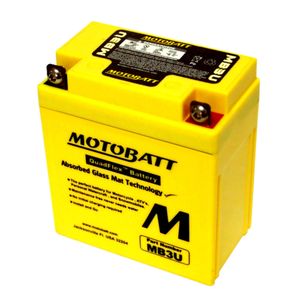 Motobatt MB3U QUADFLEX AGM BIKE BATTERY 12V 3.8AH