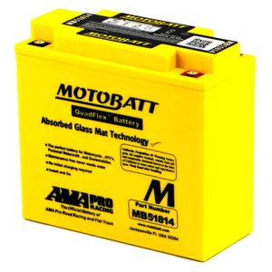 MOTOBATT MB51814 QUADFLEX AGM BIKE BATTERY 12V 22AH