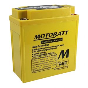MOTOBATT MB5U QUADFLEX AGM BIKE BATTERY 12V 7AH