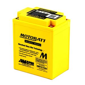 MOTOBATT MBTX14AU QUADFLEX AGM BIKE BATTERY 12V 16AH
