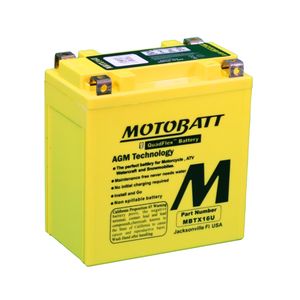 MOTOBATT MBTX16U QUADFLEX AGM BIKE BATTERY 12V 19AH