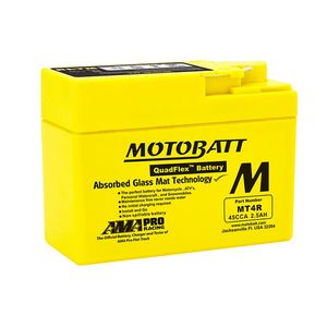 MOTOBATT MT4R QUADFLEX AGM BIKE BATTERY 12V 2.5AH