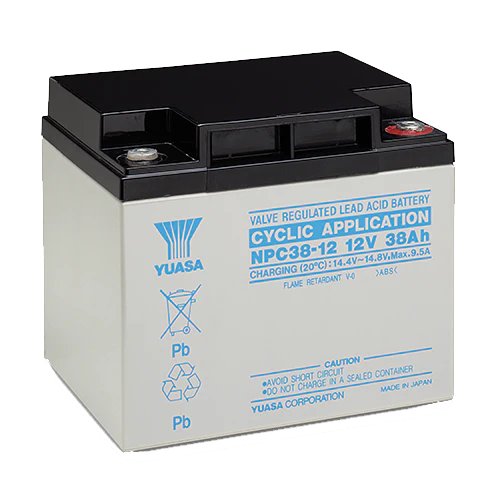 NPC38-12 YUASA BATTERY 12V 38AH CYCLIC VRLA