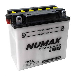 NUMAX YB7-A MOTORCYCLE BATTERY 12V 7AH YB7A