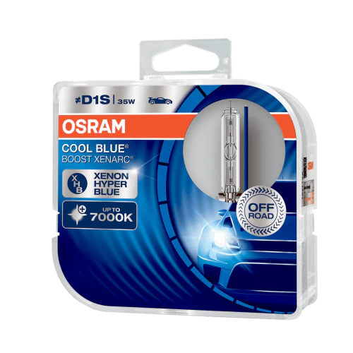 Osram 66140CBB-HCB Xen 35W Xenarc Cool Blue Boost 7000K D1S 2 Xenon HID Bulbs