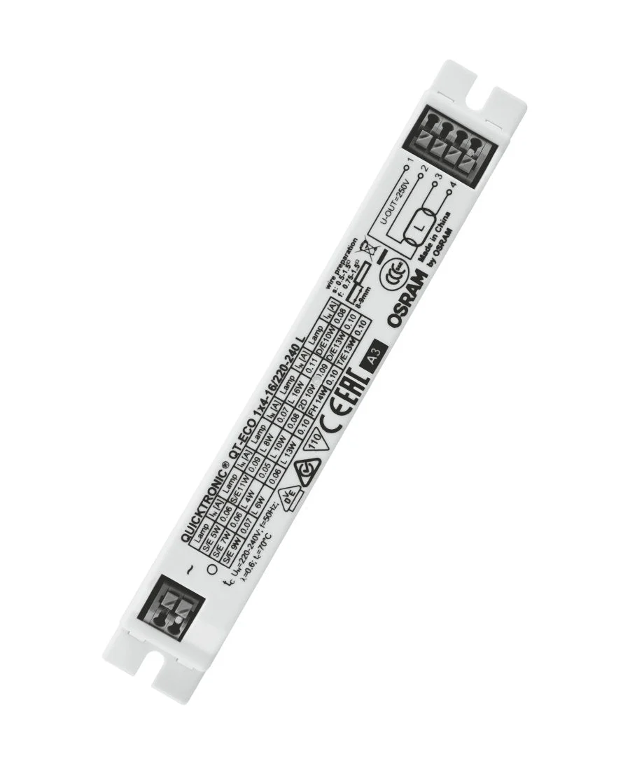Osram QT-ECO 1x4-16/220-240 L QUICKTRONIC ECONOMIC | ECG for FL 7 mm and CFL - DISCONTINUED