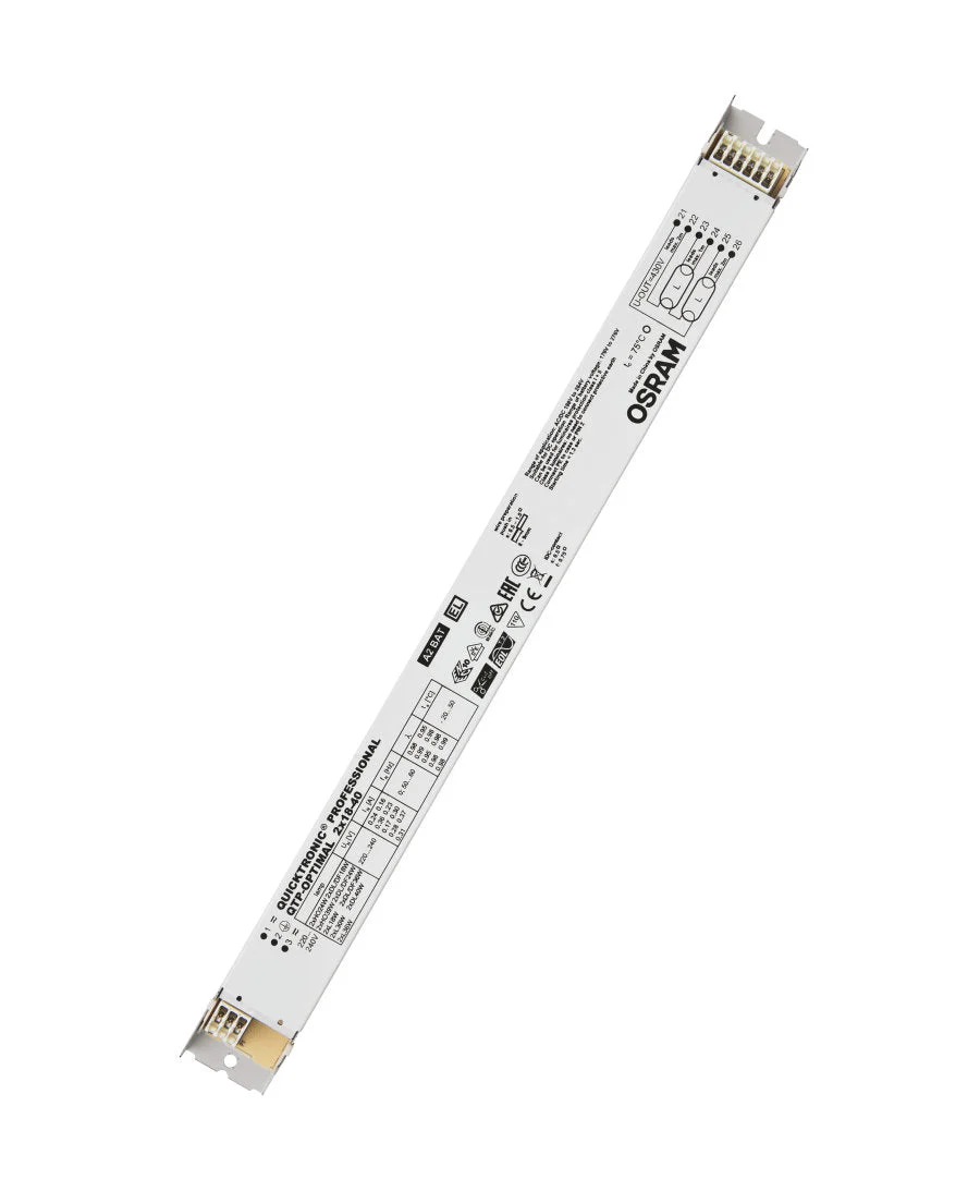 Osram QTP-OPTIMAL 2x18-40 ECG for FL and CFL, non dimmable 18W-40W
