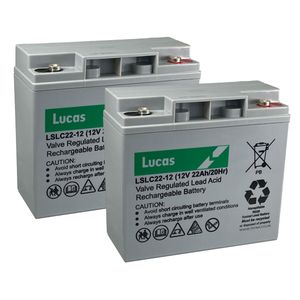 PAIR OF 22AH BATTERY LSLC22-12