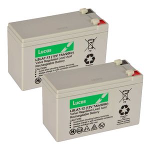 PAIR OF 7AH 12V VRLA BATTERY LSLA7-12