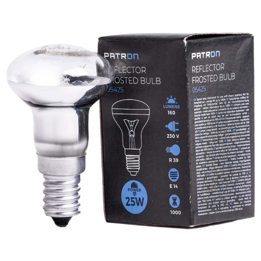 Patron - 05425 Reflector Bulb E14 25W R39 230V FR