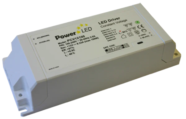 PCV12100 100W 12V 8.33A Non IP Rated Constant Voltage Power Supply