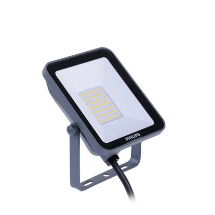 Philips LED Floodlight Ledinaire BVP164 Grey 50W 5500lm 110D - 830 Warm White | IP65 Symmetrical - DISCONTINUED