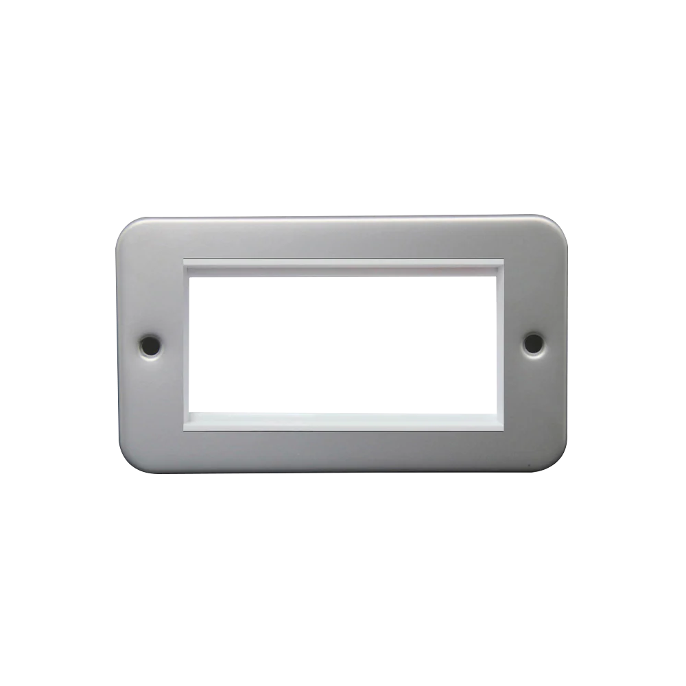 Caradok 2G 4 Module Data Frame c/w Back Box Metalclad