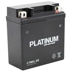 Platinum CTM5L-BS AGM MOTORCYCLE BATTERY