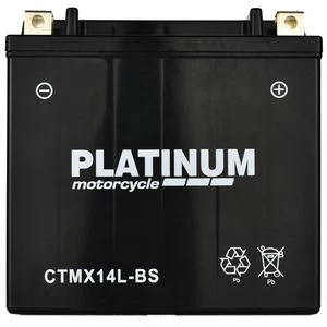Platinum CTMX14L-BS AGM MOTORCYCLE BATTERY