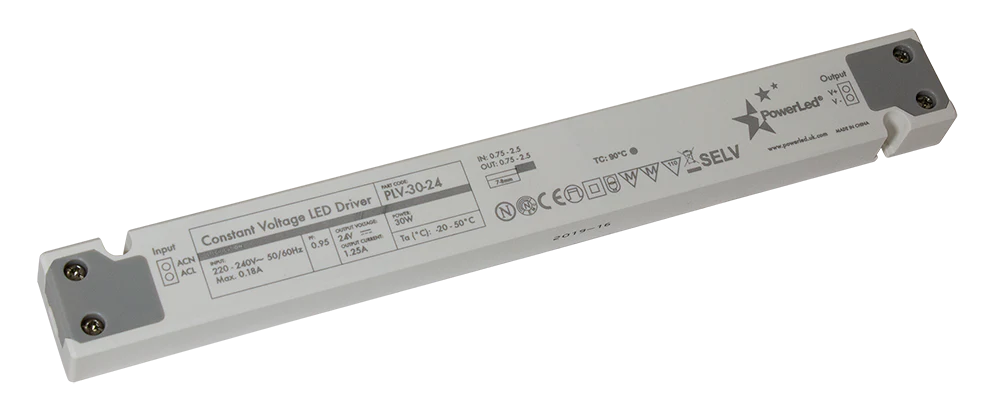 PLV-30-24 30W 24V Slimline IP20  Non Dim