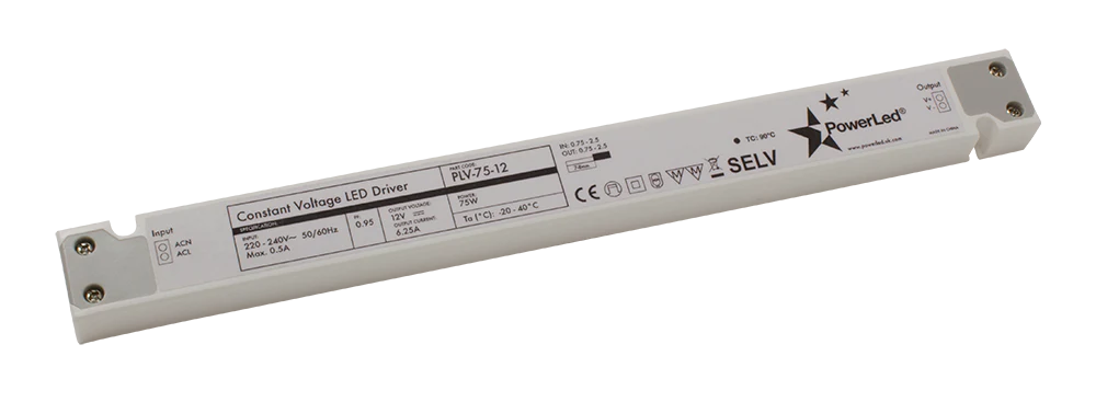 PowerLED PLV-75-12 Slimline  75W 12V Non Dimmable