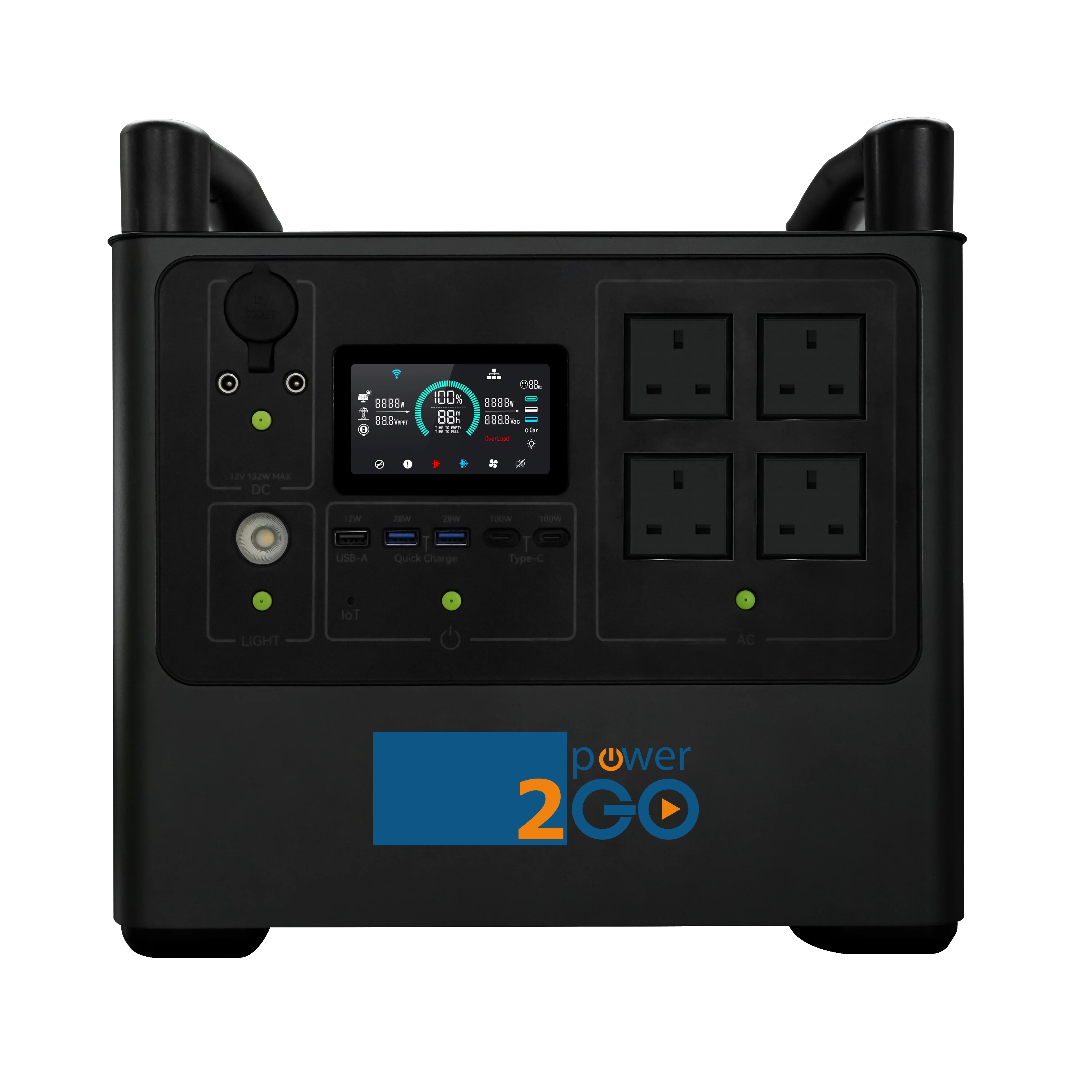 Power2Go PTG-PS-2000P-UK 2000Pro PORTABLE POWER STATION