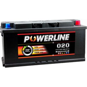 Powerline 020 CAR BATTERY 12V 80AH