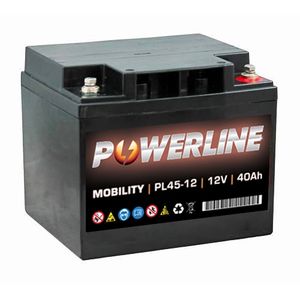 POWERLINE PL45-12 MOBILITY BATTERY 12V 40AH