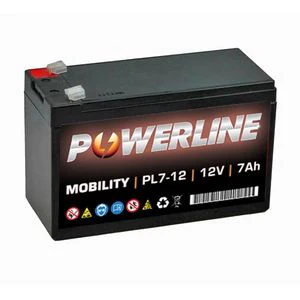 POWERLINE PL7-12 MOBILITY BATTERY 12V 7AH